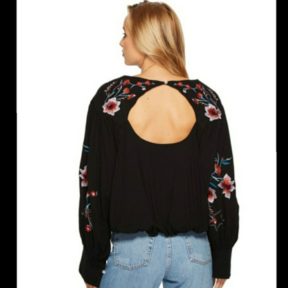 Free People Black Lita Top. NWT Size medium. - Picture 6 of 8
